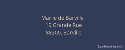 Mairie de Barville