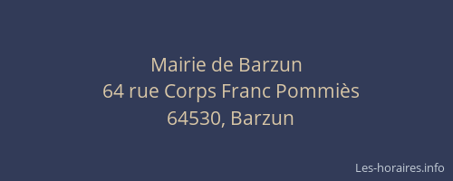 Mairie de Barzun