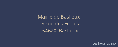 Mairie de Baslieux