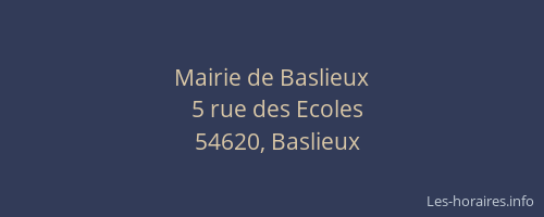 Mairie de Baslieux
