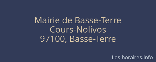 Mairie de Basse-Terre