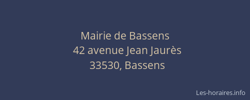 Mairie de Bassens