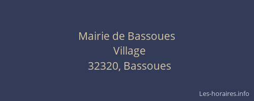 Mairie de Bassoues