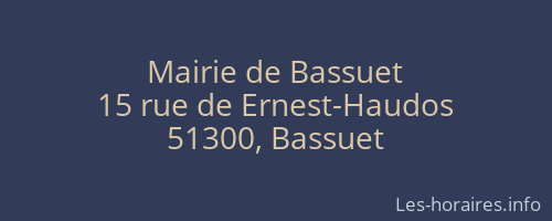 Mairie de Bassuet