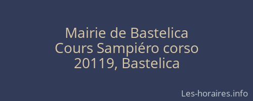 Mairie de Bastelica