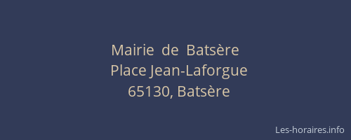 Mairie  de  Batsère