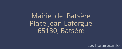 Mairie  de  Batsère