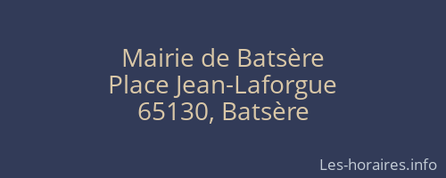 Mairie de Batsère