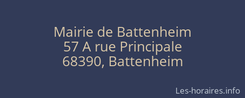 Mairie de Battenheim