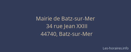 Mairie de Batz-sur-Mer