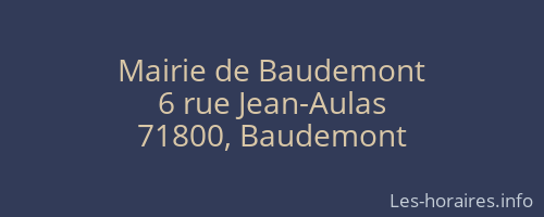 Mairie de Baudemont