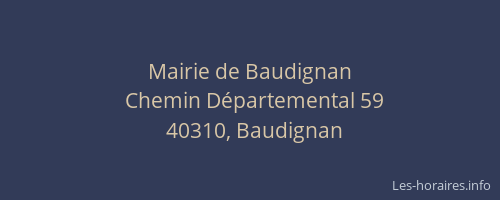 Mairie de Baudignan