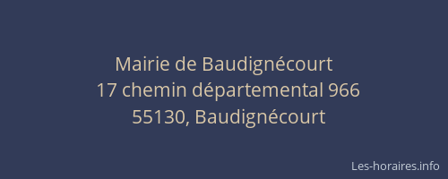 Mairie de Baudignécourt