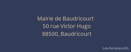 Mairie de Baudricourt