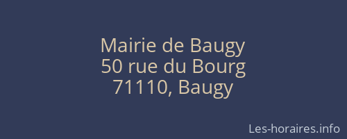 Mairie de Baugy