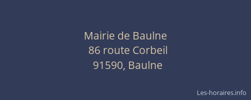 Mairie de Baulne