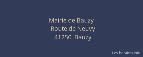 Mairie de Bauzy