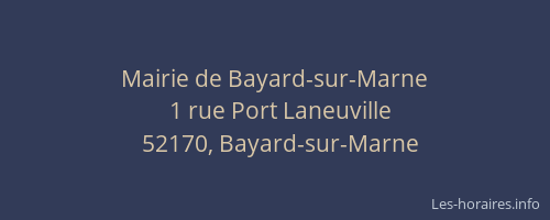 Mairie de Bayard-sur-Marne