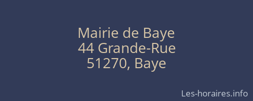 Mairie de Baye