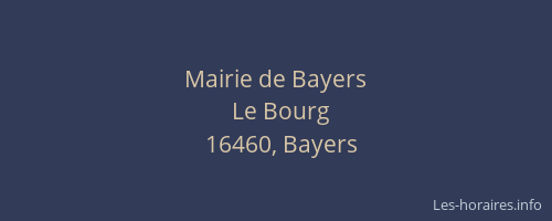 Mairie de Bayers