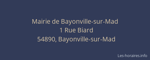 Mairie de Bayonville-sur-Mad