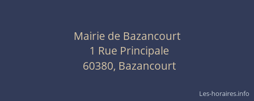 Mairie de Bazancourt