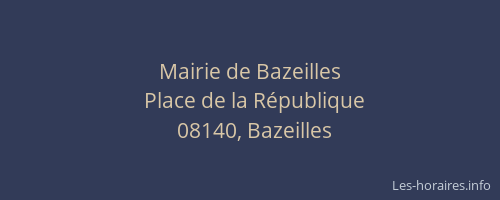 Mairie de Bazeilles