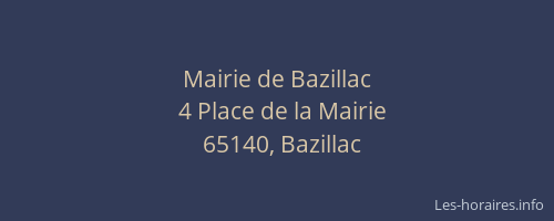 Mairie de Bazillac