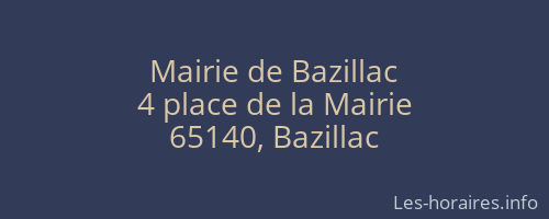 Mairie de Bazillac