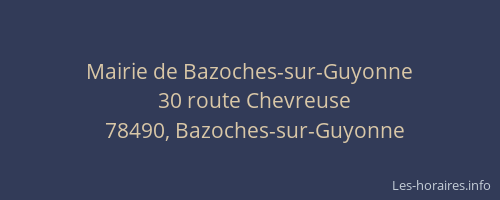 Mairie de Bazoches-sur-Guyonne