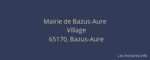 Mairie de Bazus-Aure