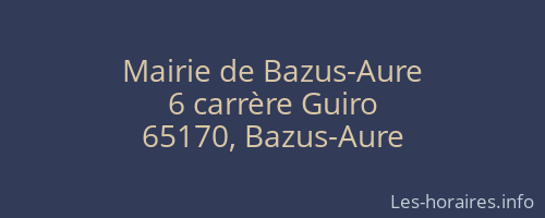 Mairie de Bazus-Aure