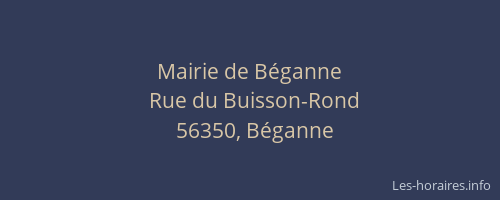 Mairie de B&eacute;ganne