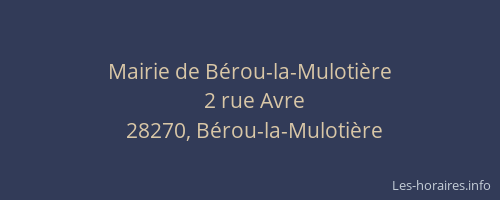 Mairie de B&eacute;rou-la-Muloti&egrave;re