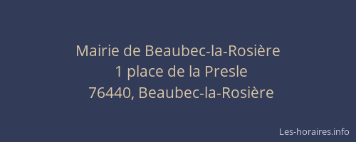 Mairie de Beaubec-la-Rosière