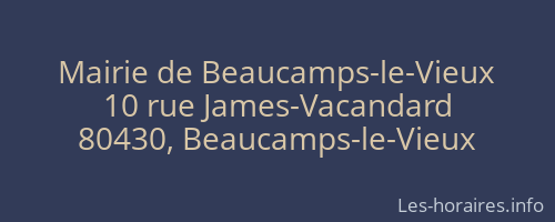 Mairie de Beaucamps-le-Vieux