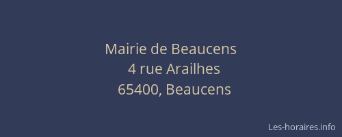 Mairie de Beaucens