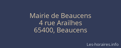 Mairie de Beaucens