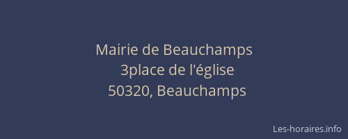 Mairie de Beauchamps