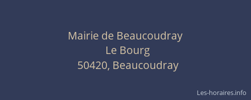 Mairie de Beaucoudray