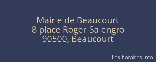 Mairie de Beaucourt