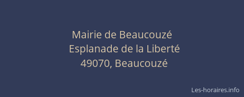 Mairie de Beaucouzé