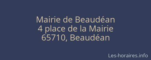 Mairie de Beaudéan