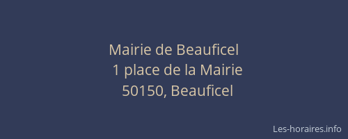 Mairie de Beauficel