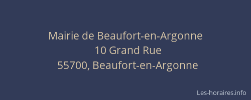 Mairie de Beaufort-en-Argonne