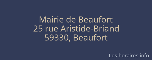 Mairie de Beaufort