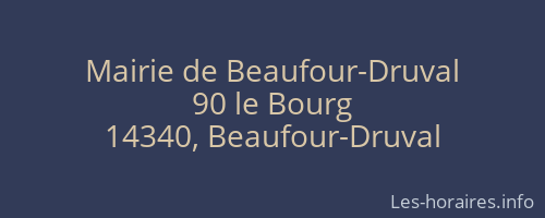 Mairie de Beaufour-Druval