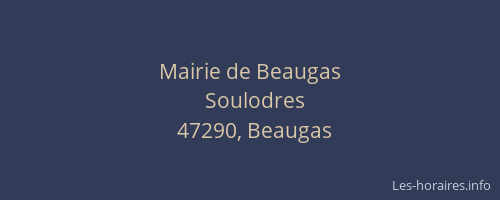 Mairie de Beaugas