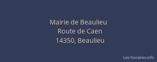 Mairie de Beaulieu