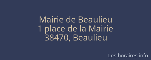 Mairie de Beaulieu